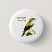 Amerikaanse Goldfinch Ronde Button 3,2 Cm (Voorkant)