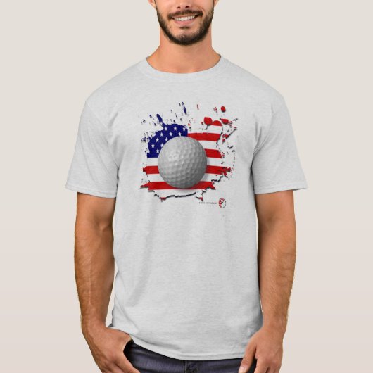 Amerikaanse Golf T-shirt (Voorkant)