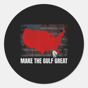Amerikaanse Golf Trump maakt de Golf groot 2025 Ronde Sticker