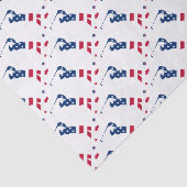 Amerikaanse golfgolfer tissuepapier (Detail)