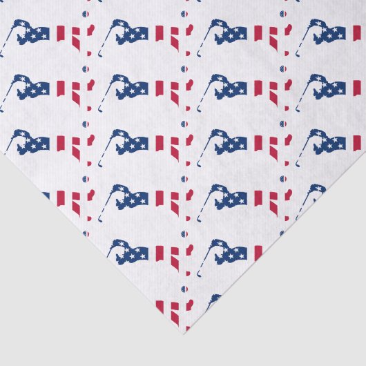 Amerikaanse golfgolfer tissuepapier (Detail)