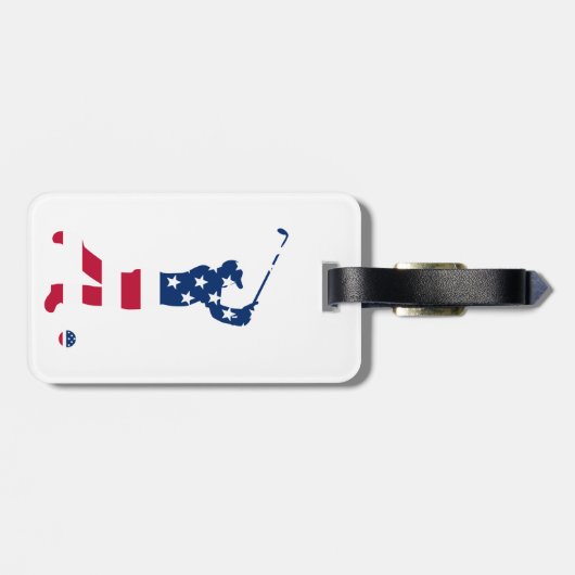 Amerikaanse golflengte bagagelabel (Achterkant horizontaal)