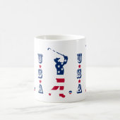 Amerikaanse golflengte koffiemok (Center)