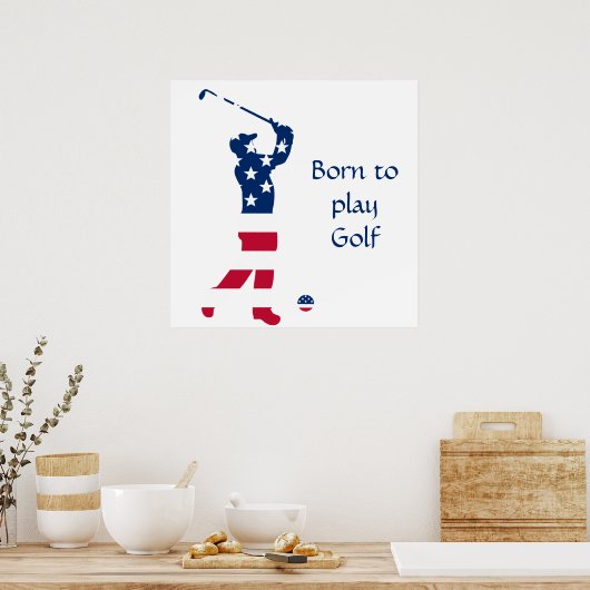 Amerikaanse golflengte poster (Keuken)