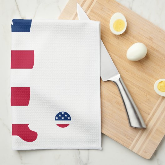 Amerikaanse golflengte theedoek (Quarter Fold)