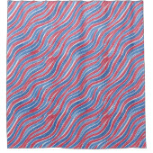 Amerikaanse golven douchegordijn (Voorkant)