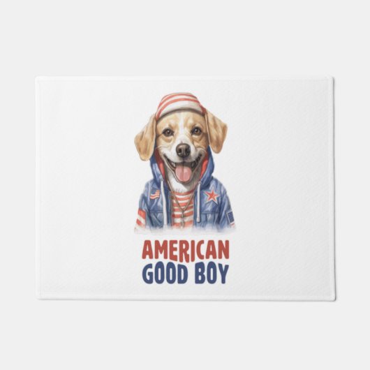 Amerikaanse GoodBoy Dog US Jacket 4 juli Deurmat (Voorkant)
