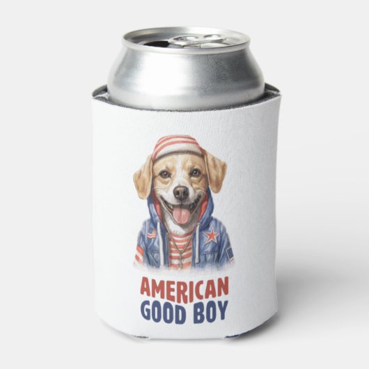 Amerikaanse GoodBoy Dog US Jacket de Juli Blikjeskoeler (Blikje Voorkant)