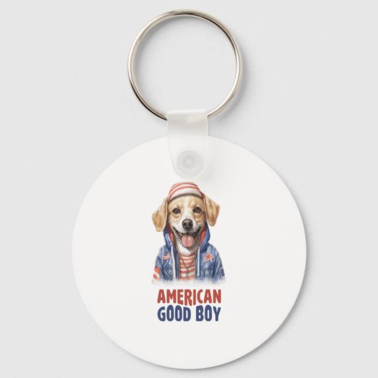 Amerikaanse GoodBoy Dog US Jacket de Juli Sleutelhanger (Voorkant)