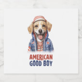 Amerikaanse GoodBoy Dog US Jacket de Juli Sparkling Wijnetiket (Enkel label)