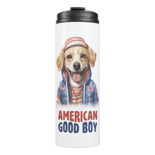 Amerikaanse GoodBoy Dog US Jacket de Juli Thermosbeker (Voorkant)