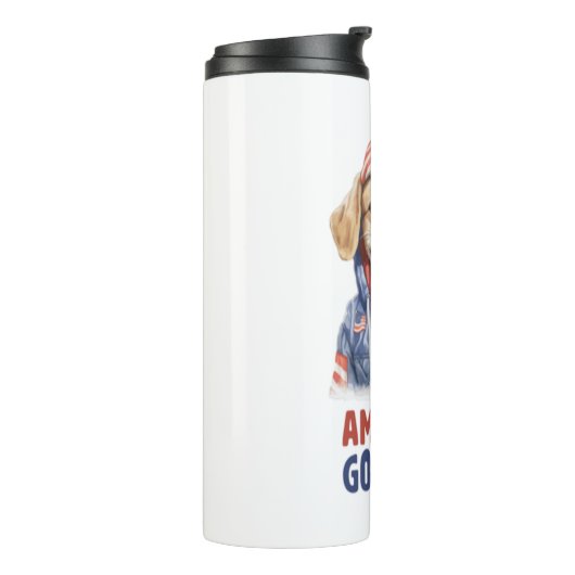 Amerikaanse GoodBoy Dog US Jacket de Juli Thermosbeker (Gedraaid links)