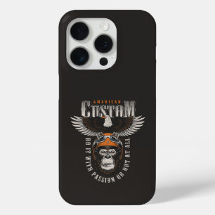 Amerikaanse Gorilla Motorfiets Vintage Biker Adela iPhone 15 Pro Case