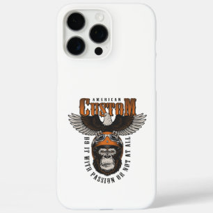 Amerikaanse Gorilla Motorfiets Vintage Biker Adela iPhone 16 Pro Max Hoesje