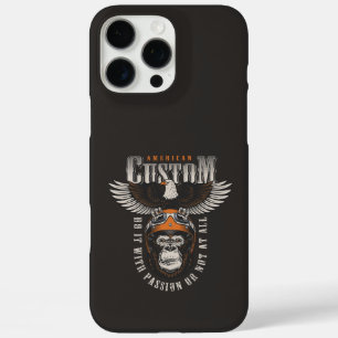 Amerikaanse Gorilla Motorfiets Vintage Biker Adela iPhone 16 Pro Max Hoesje