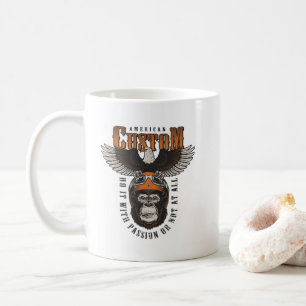 Amerikaanse Gorilla Motorfiets Vintage Biker Adela Koffiemok