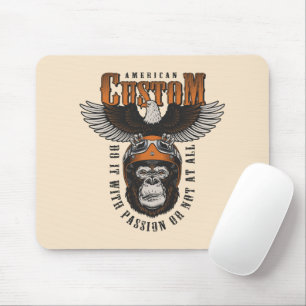 Amerikaanse Gorilla Motorfiets Vintage Biker Adela Muismat
