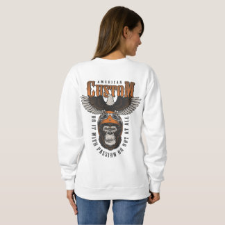 Amerikaanse Gorilla Motorfiets Vintage Biker Adela Trui