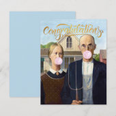 Amerikaanse Gothic Grant Wood Gefeliciteerd (Voorkant / Achterkant)
