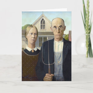 Amerikaanse Gothic - Grant Wood Kaart