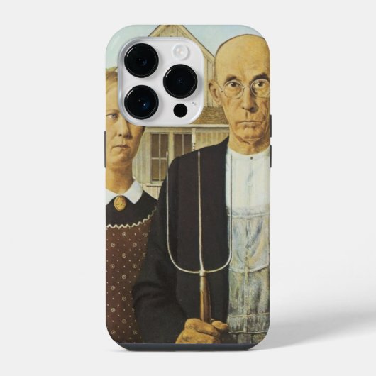 Amerikaanse Gothic iPhone Hoesje (Achterkant)