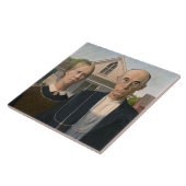 Amerikaanse Gothic: Landelijk leven Arme plattelan Tegeltje (Zijkant)