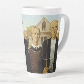 Amerikaanse Gothic Latte Mok (Rechterhoek)