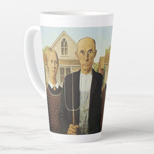 Amerikaanse Gothic Latte Mok (Linkerhoek)