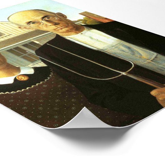 Amerikaanse Gothic (Perfect Quality) Poster (Hoek)