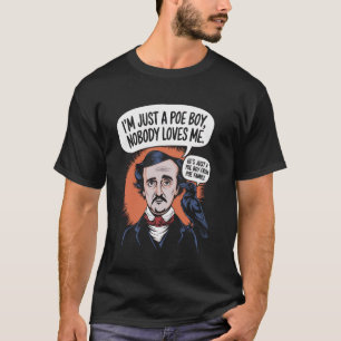 Amerikaanse Gothic Poe-jongen voor boekenwurm of a T-shirt