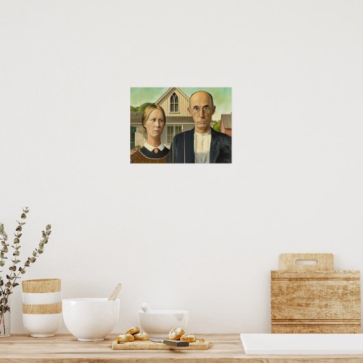 Amerikaanse Gothic Poster (Keuken)