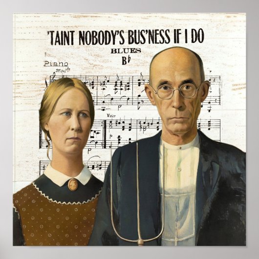 Amerikaanse Gothic-poster humor Poster (Voorkant)