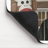 Amerikaanse Gothic Socks-apen Muismat (Hoek)