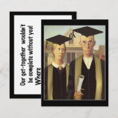 Amerikaanse Goticus Afstuderen Kaart (Voorkant / Achterkant)