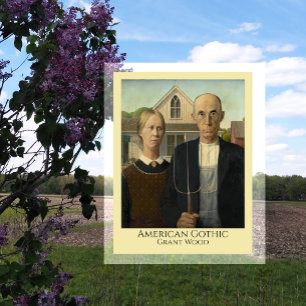 Amerikaanse gotiek, Americana, Grant Wood Briefkaart