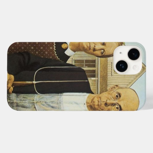 Amerikaanse gotiek Case-Mate iPhone case (Achterkant (horizontaal))