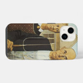 Amerikaanse gotiek iPhone hoesje (Achterkant horizontaal)