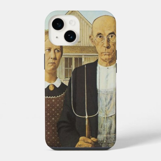 Amerikaanse gotiek iPhone hoesje (Achterkant)