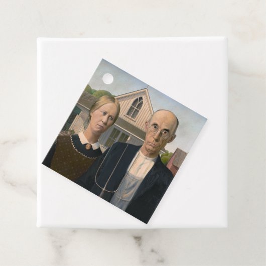 Amerikaanse gotiek: platteland leeft arm boer bedankjes labels (In situ)