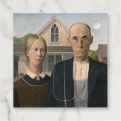 Amerikaanse gotiek: platteland leeft arm boer bedankjes labels (Achterkant)