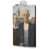 Amerikaanse gotiek: platteland leeft arm boer heupfles (Links)