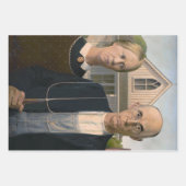 Amerikaanse gotiek: platteland leeft arm boer inpakpapier vel (Voorkant)