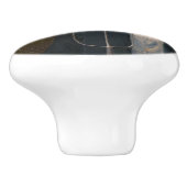 Amerikaanse gotiek: platteland leeft arm boer keramische knop (Zijkant)