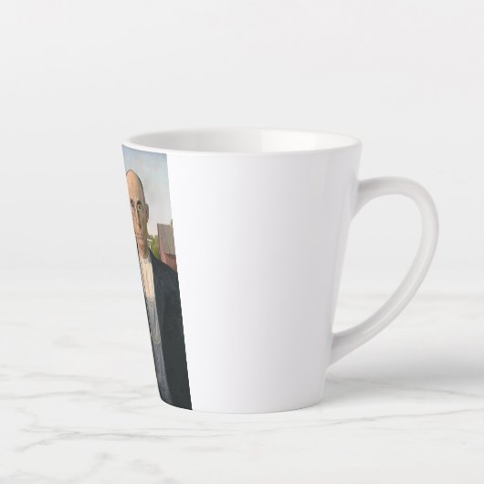 Amerikaanse gotiek: platteland leeft arm boer latte mok (Rechts)