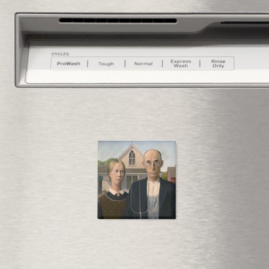 Amerikaanse gotiek: platteland leeft arm boer magneet (Insitu (Vaatwasser))