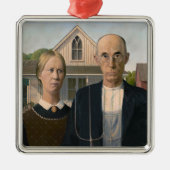 Amerikaanse gotiek: platteland leeft arm boer metalen ornament (Voorkant)