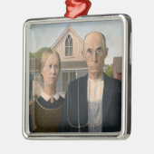 Amerikaanse gotiek: platteland leeft arm boer metalen ornament (Links)