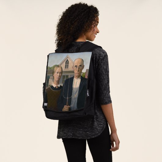 Amerikaanse gotiek: platteland leeft arm boer rugtassen (Gedragen)