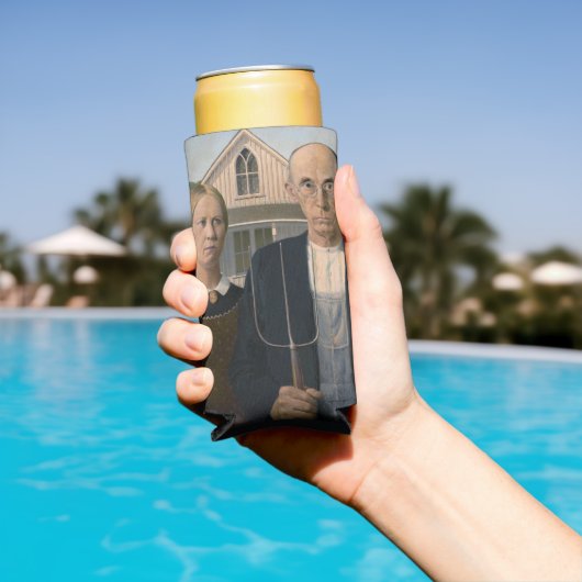 Amerikaanse gotiek: platteland leeft arm boer seltzer blikjeskoeler (Insitu Zwembad)