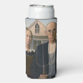 Amerikaanse gotiek: platteland leeft arm boer seltzer blikjeskoeler (Seltzer Achterkant)